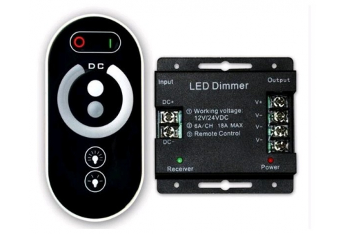 LED Strip 12V 216W Dimmer Remote and Controller