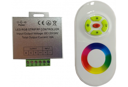 LED Strip 12V 216W RGB Keys Remote and Controller
