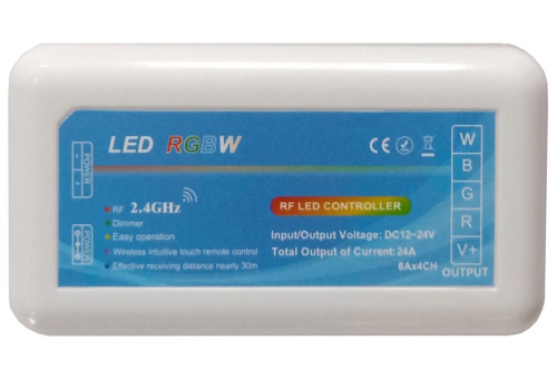LED Szalag 12V 288W RGB+W 4 Zónás Vezérlő