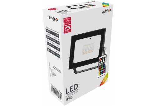 LED Flood Light Slim SMD with IR remote