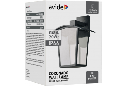 Outdoor Wall Lamp Coronado Black