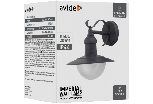 Outdoor Wall Lamp Imperial Antracit